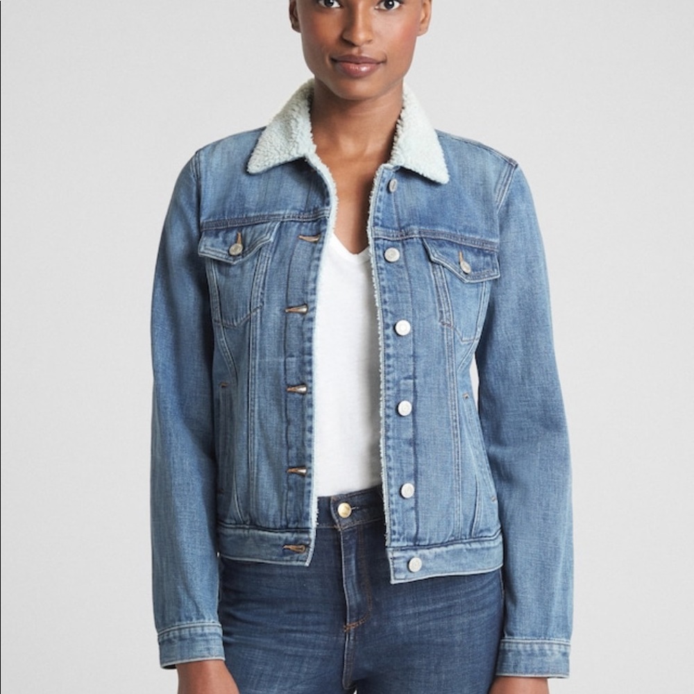 GAP Sherpa Icon Denim Jacket